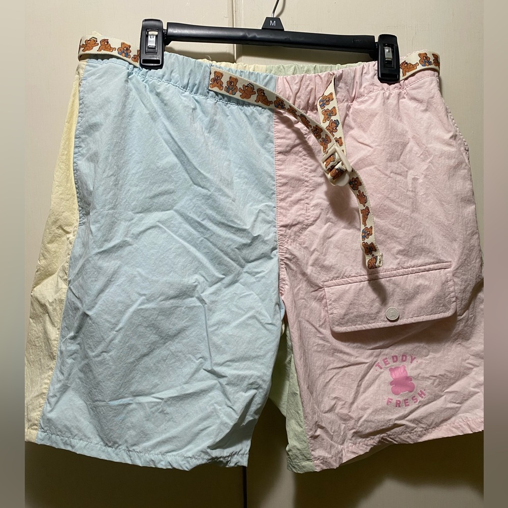 Teddy Fresh pastel lines shorts